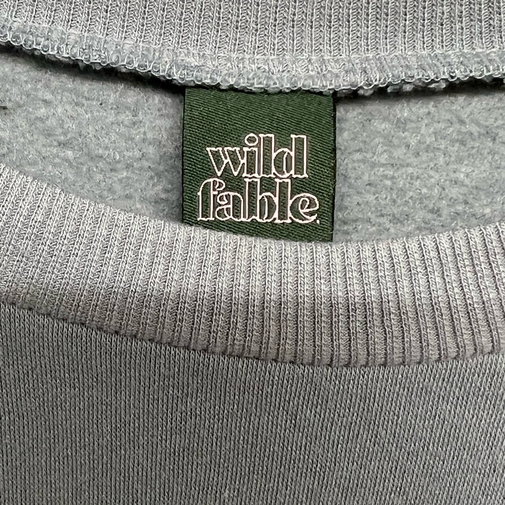 Wild fable women's long sleeve cropped sweatshirt - Picture 6 of 6